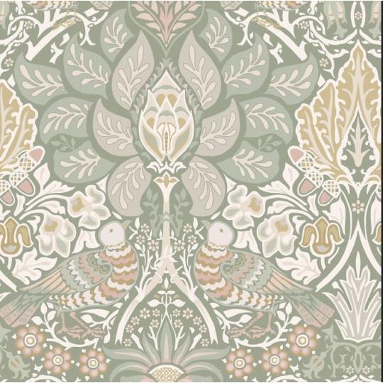 vlies tapeta szurkeszold klasszikus polgari angol country vintage modern eclectic nappali haloszoba etkezo dolgozoszoba.jpg